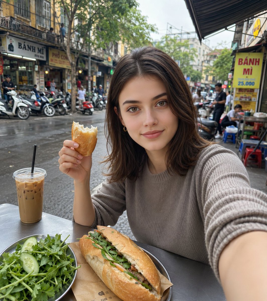 Vietnam Street Food Selfie