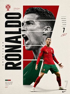 Modern Sports Graphic Poster Design AI image template preview