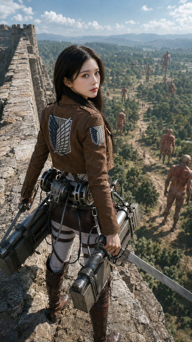 Photorealistic Scout on Titan Wall
