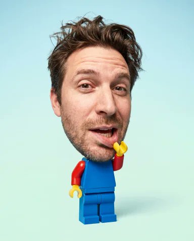 Sample output image for Surreal LEGO Minifigure Human Portrait