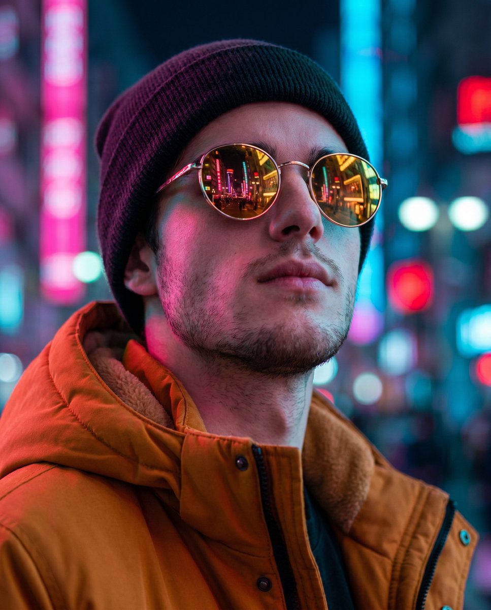 Sample output image for Cyberpunk Identity Preservation Portrait