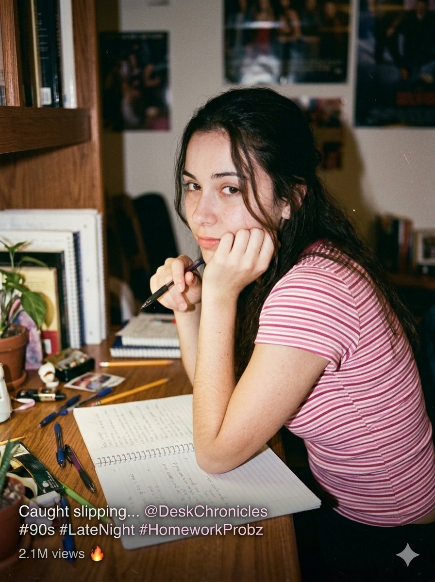 Sample output image for Candid Indoor Student Life Portrait