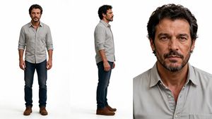 Horizontal Character Reference Sheet — Horizontal {argument name="subject" default="character reference sheet"} on {argument name="background" default="pure whi