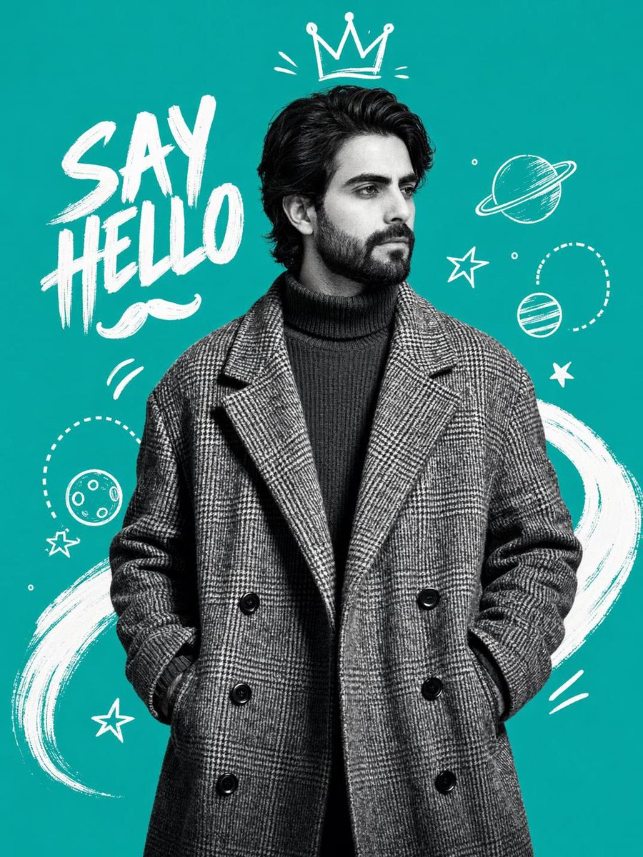 Teal Fashion Collage Poster