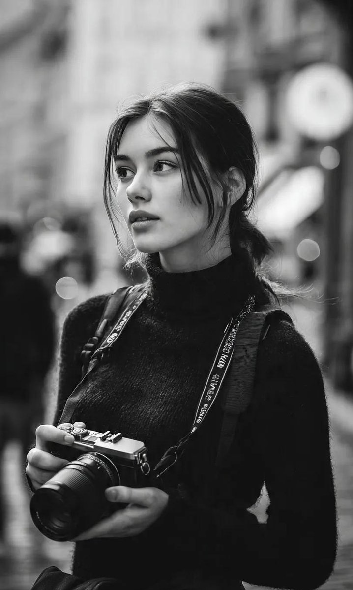 Monochrome Urban Street Portrait