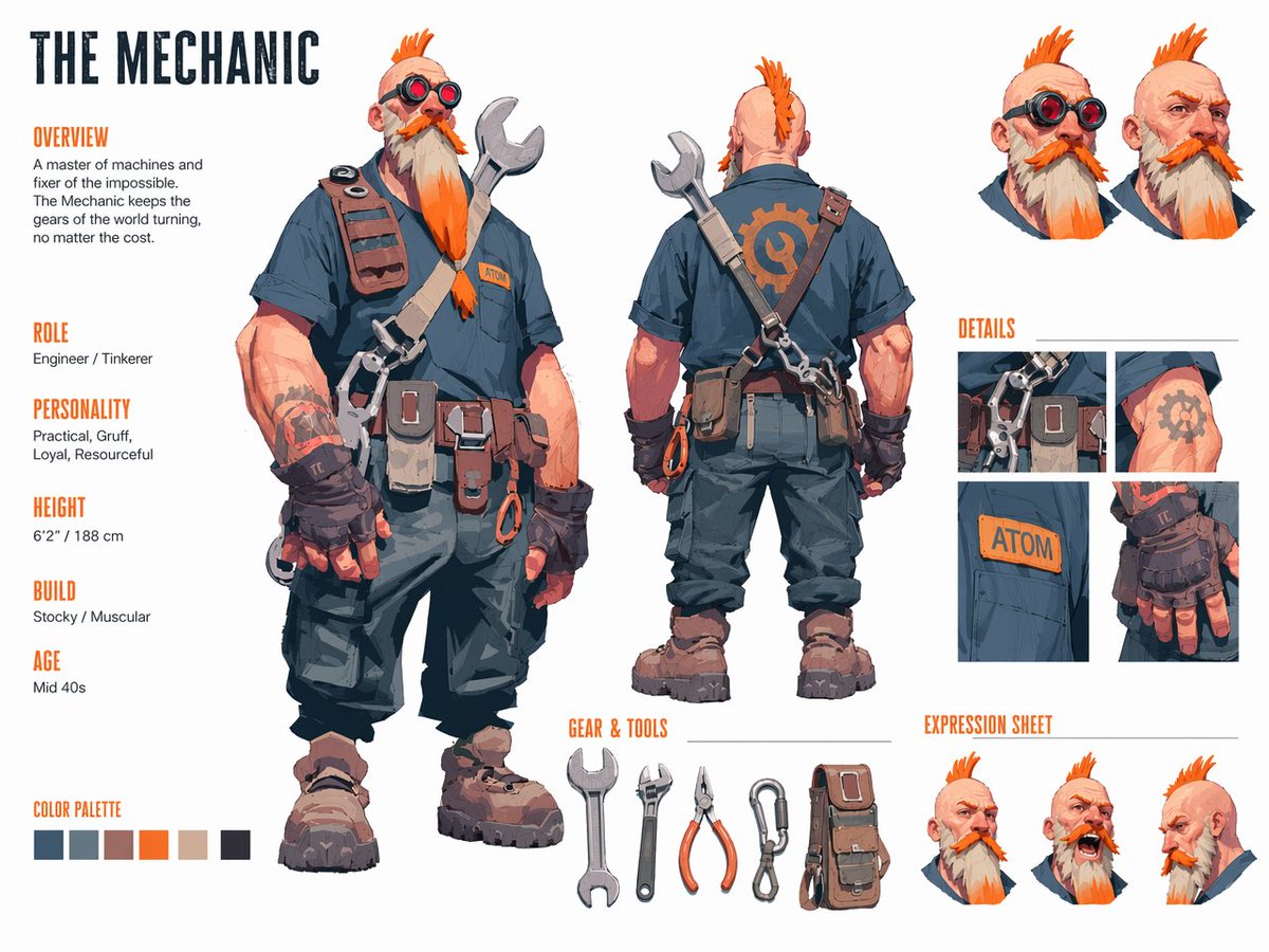 Character Concept Art Sheet