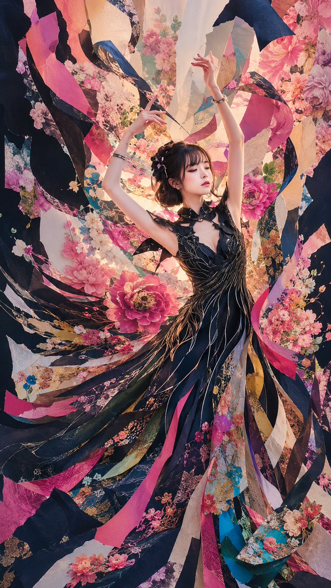 Floral Ribbon Couture Dancer