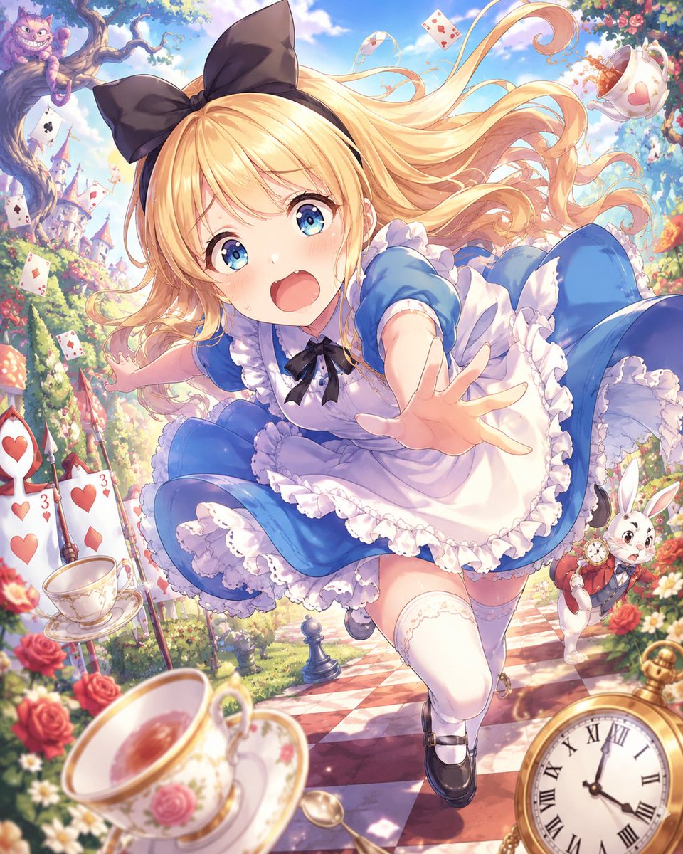 Panicked Alice in Wonderland Chase example 2