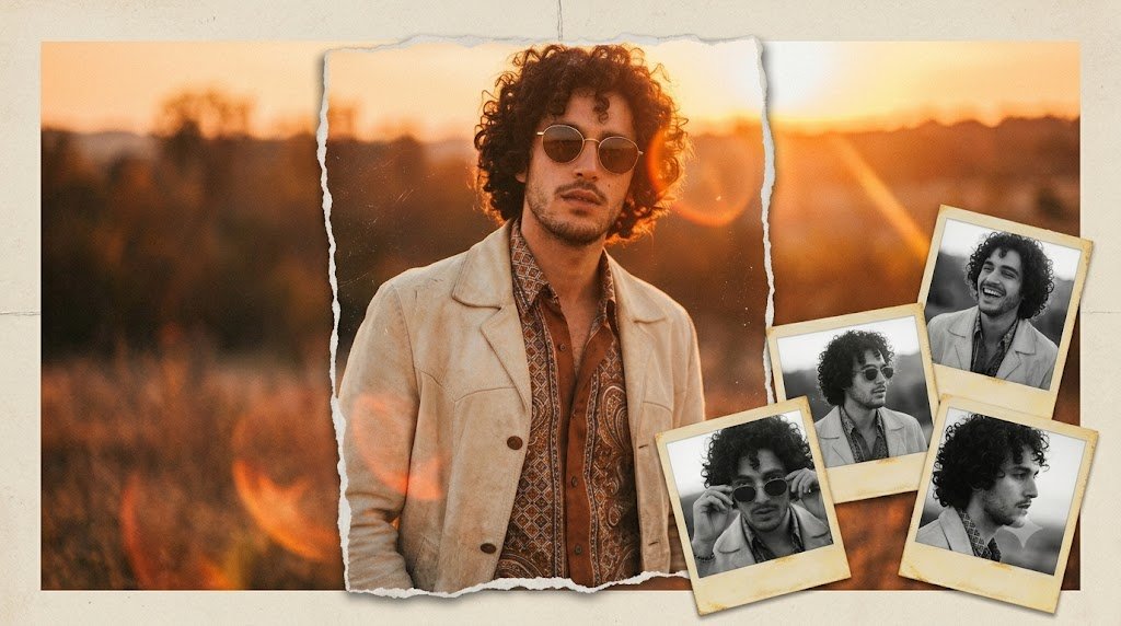 Vintage Anonymous Portrait Collage