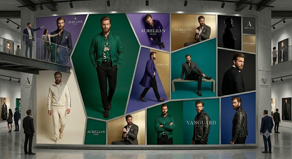 Luxury Menswear Gallery Collage