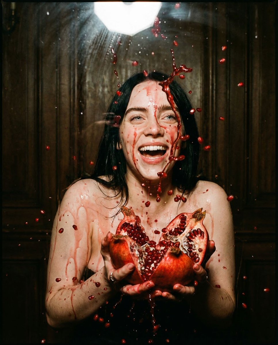 Sample output image for Surreal Cinematic Pomegranate Portrait