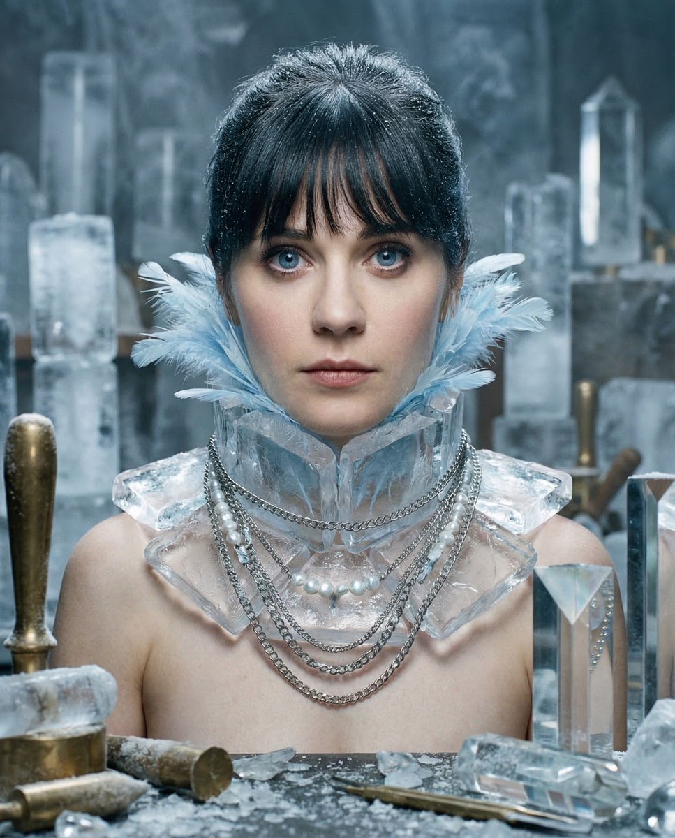 Sample output image for Glacial Avant-Garde Beauty Portrait