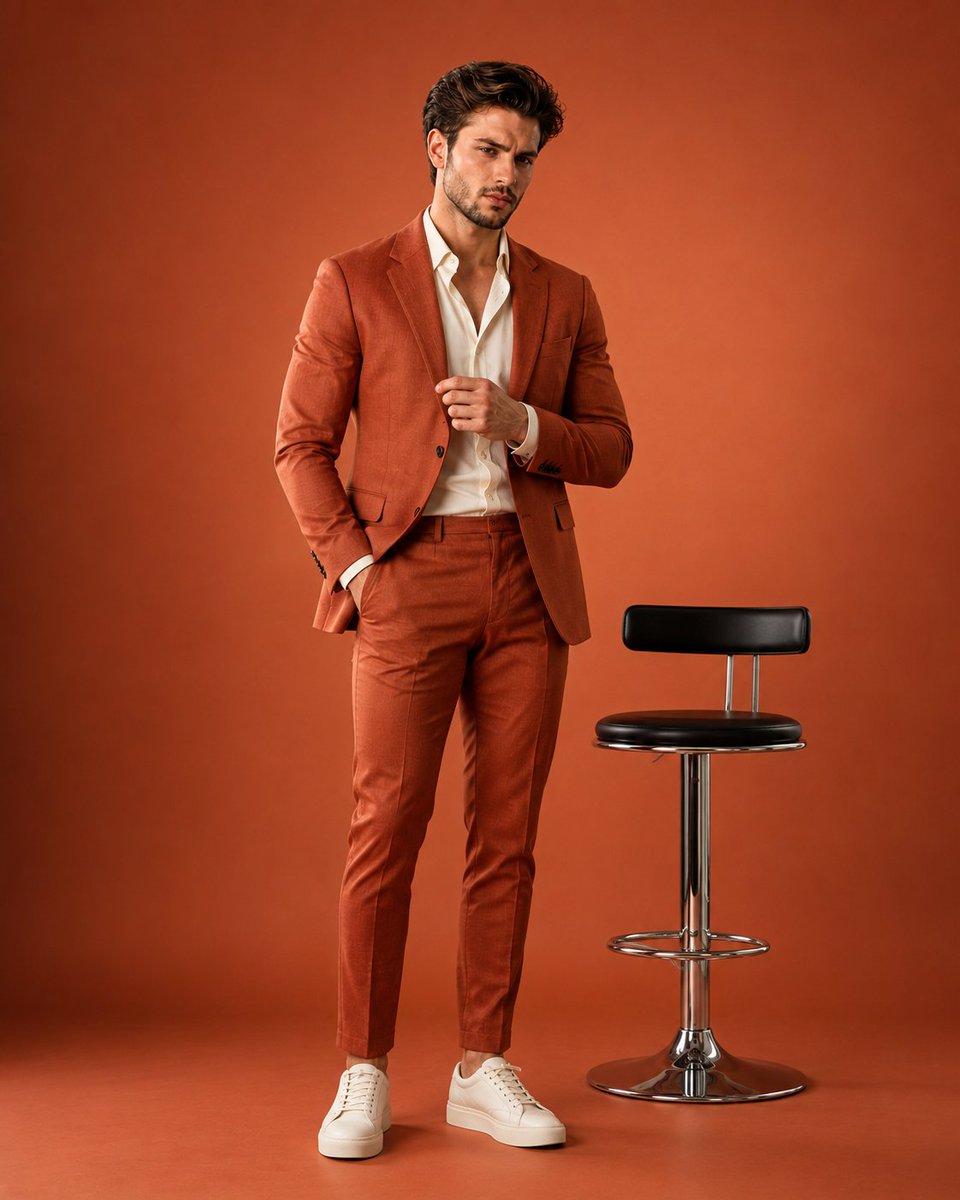 Sample output image for Fashion Editorial Stool Portrait