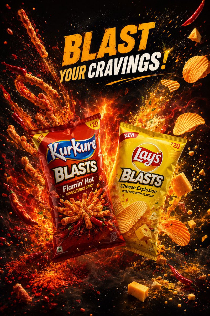 Premium Snack Advertising Poster