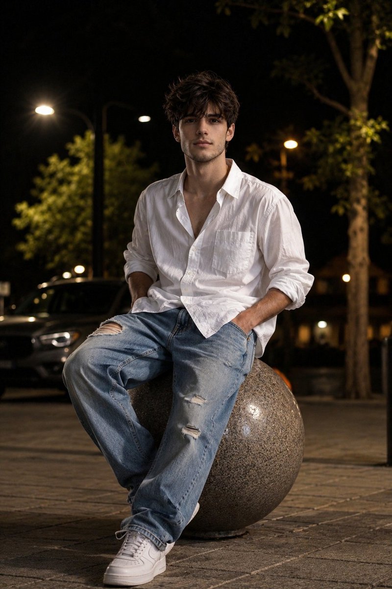 Casual Urban Park Portrait