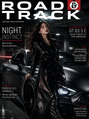 Automotive Lifestyle Magazine Cover AI image template preview