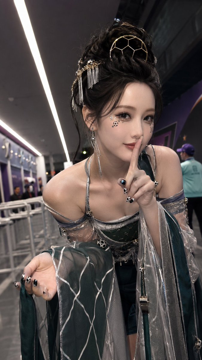 Japanese Football Babe AI Portrait