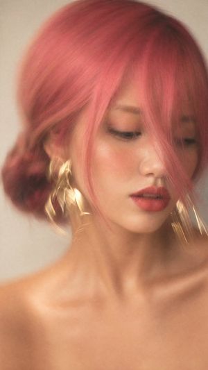 Motion Blur Fashion Portrait AI image template preview