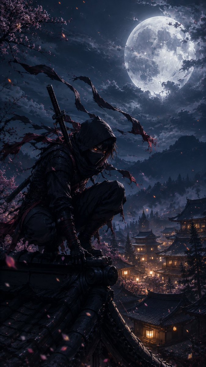 Cinematic Ninja Anime Wallpaper