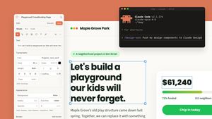 Claude Design Sync UI Mockup — Goal: Create a polished wide 16:9 product-announcement mockup showing Claude Design and Claude Code…