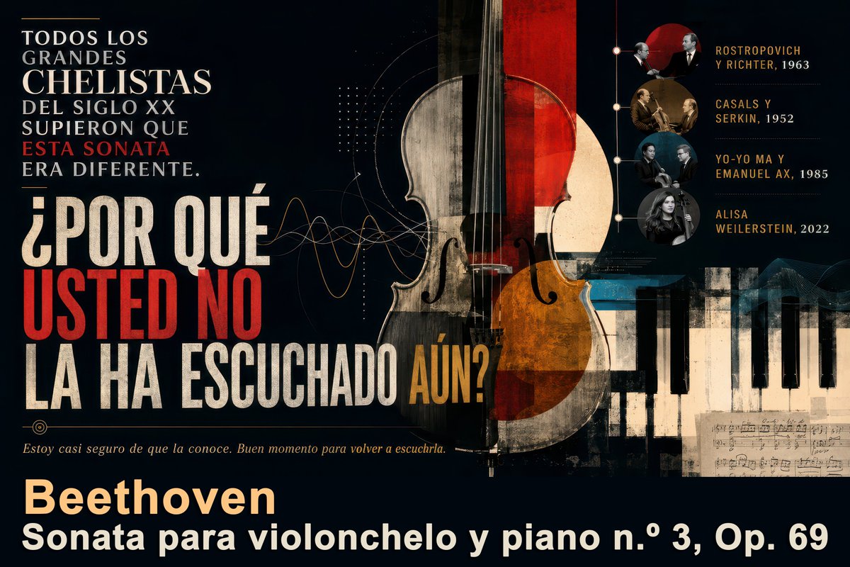 Beethoven Cello Sonata Poster