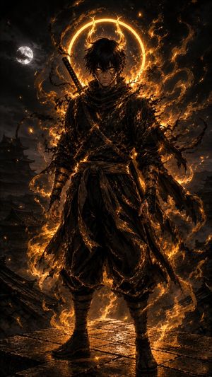 Infernal Shadow Ninja AI image template preview