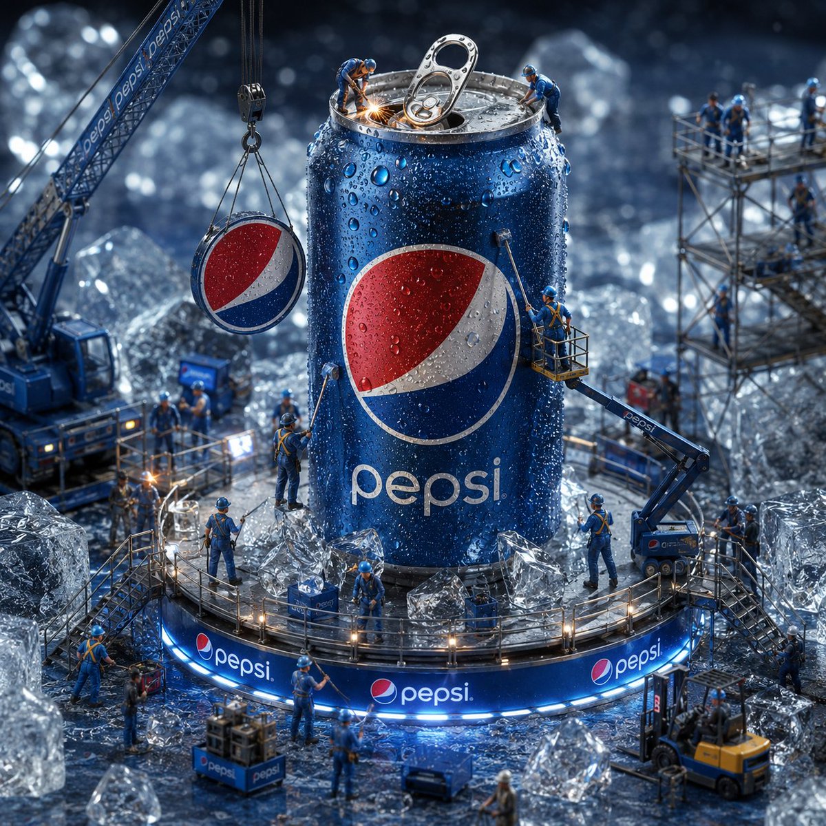 Sample output image for Miniature Workers Giant Soda Can