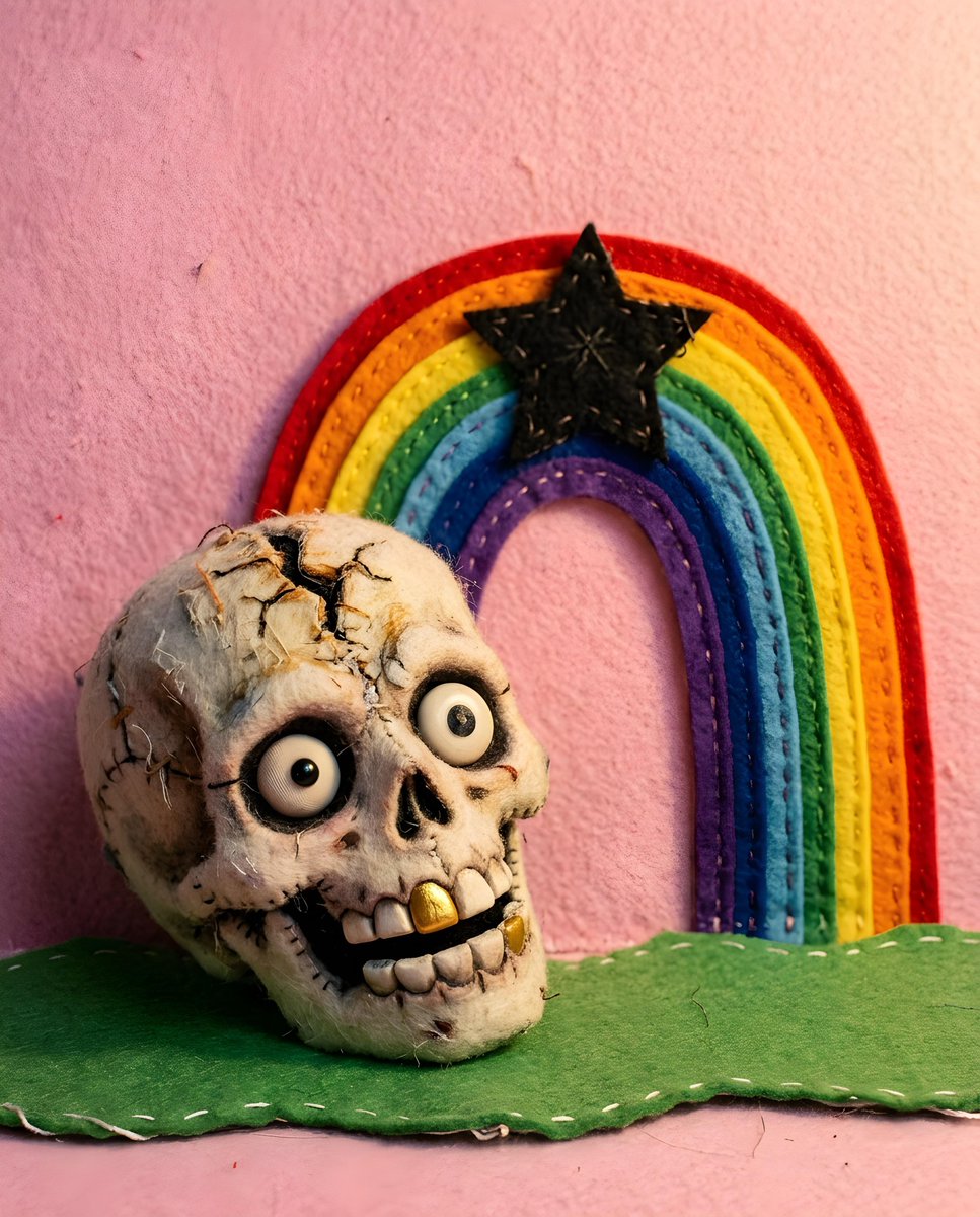 Sample output image for Cartoon Skull with Gold Teeth