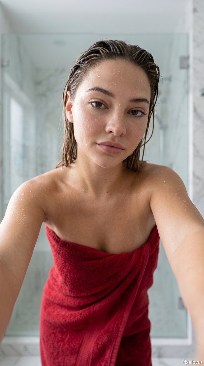 Sample output image for Realistic Spa Bathroom Selfie