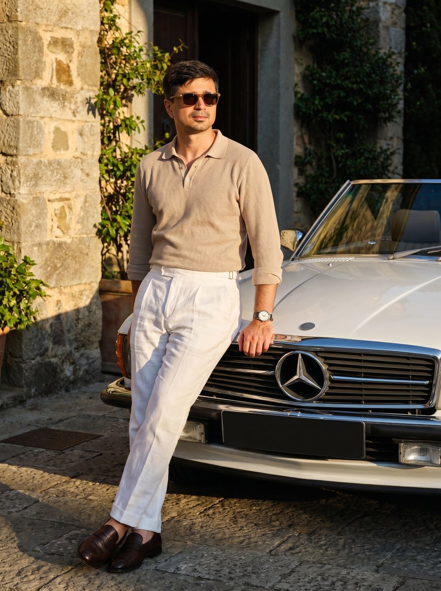 Sample output image for Mediterranean Vintage Car Portrait