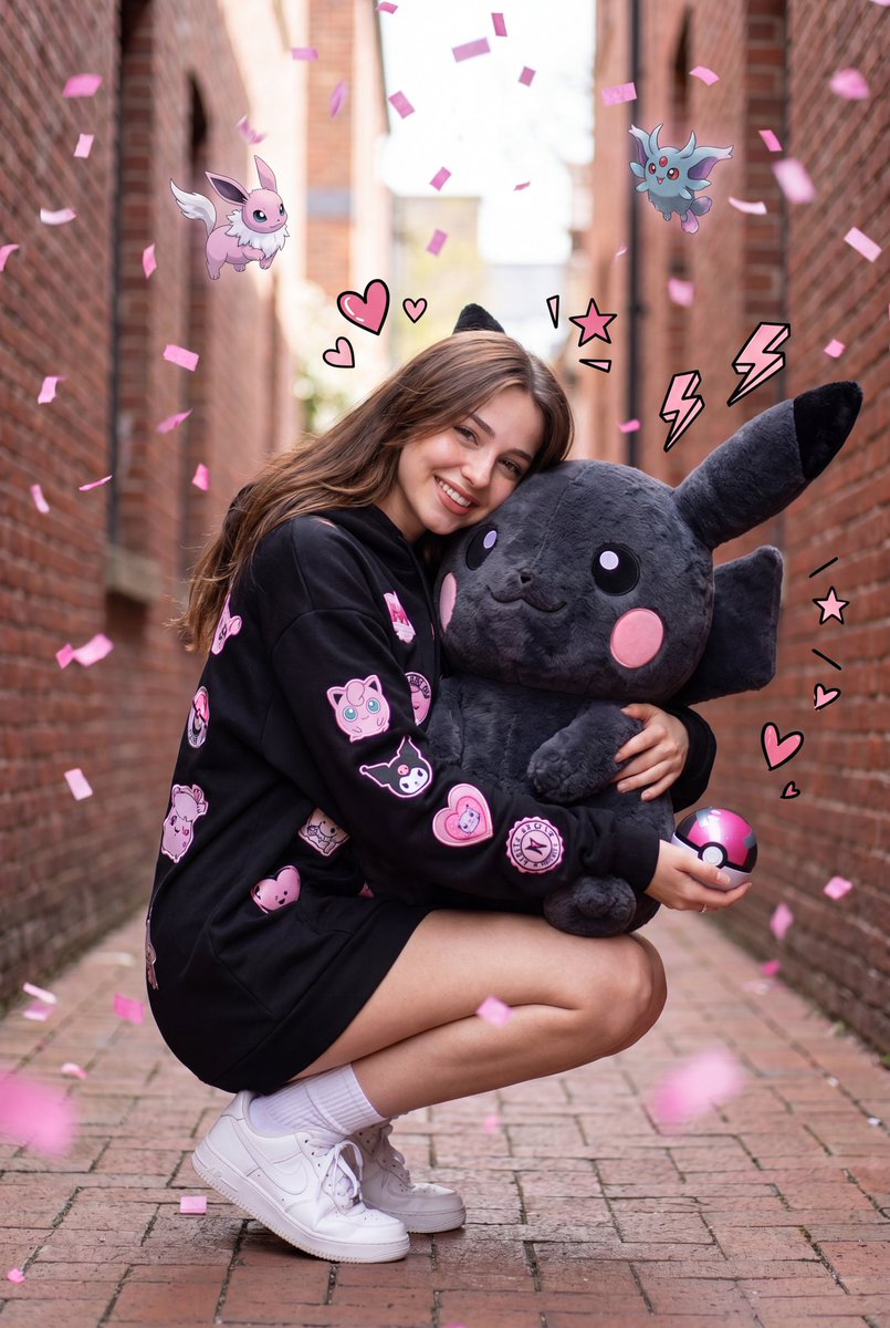 Sample output image for Kawaii Pastel Pikachu Alleyway