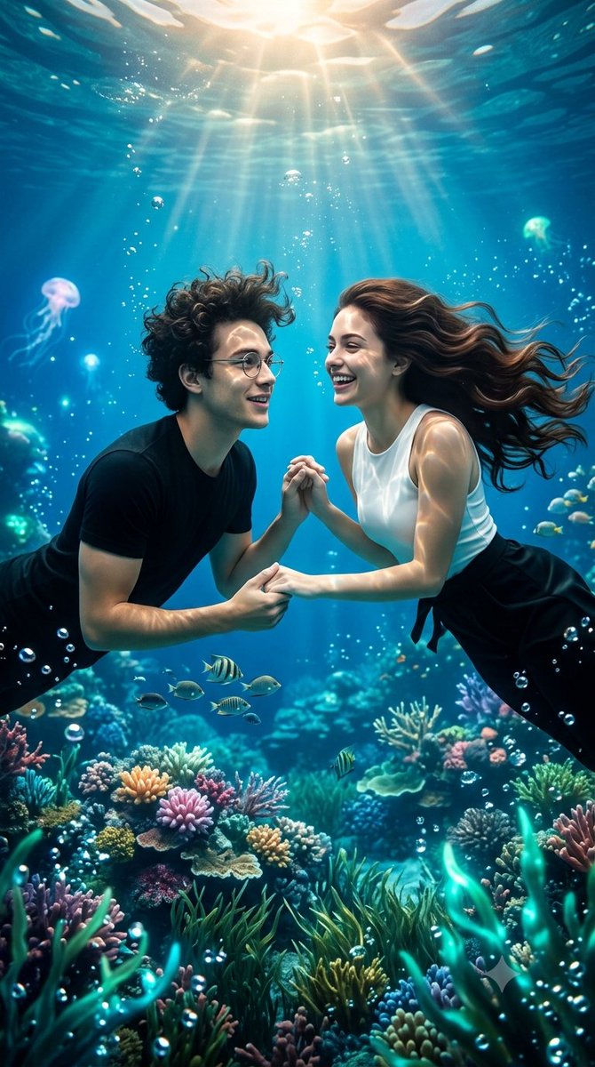 Sample output image for Underwater Fantasy Romance Portrait