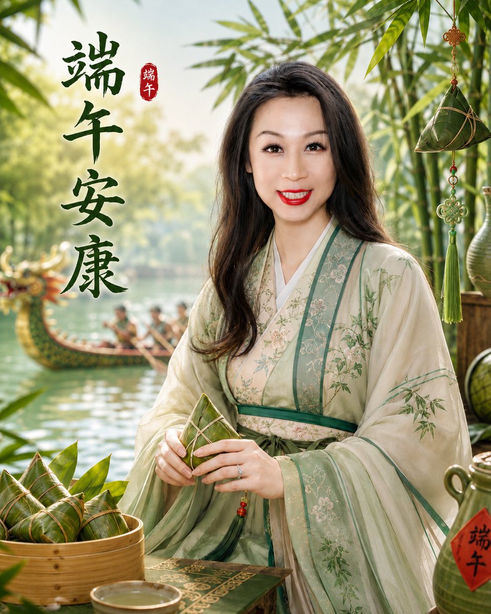 Sample output image for Dragon Boat Festival Portrait Greeting