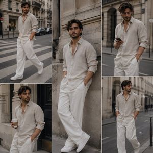 Old Money Aesthetic Men's Street Style AI image template preview