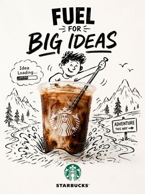 Mixed-Media Product Poster AI image template preview