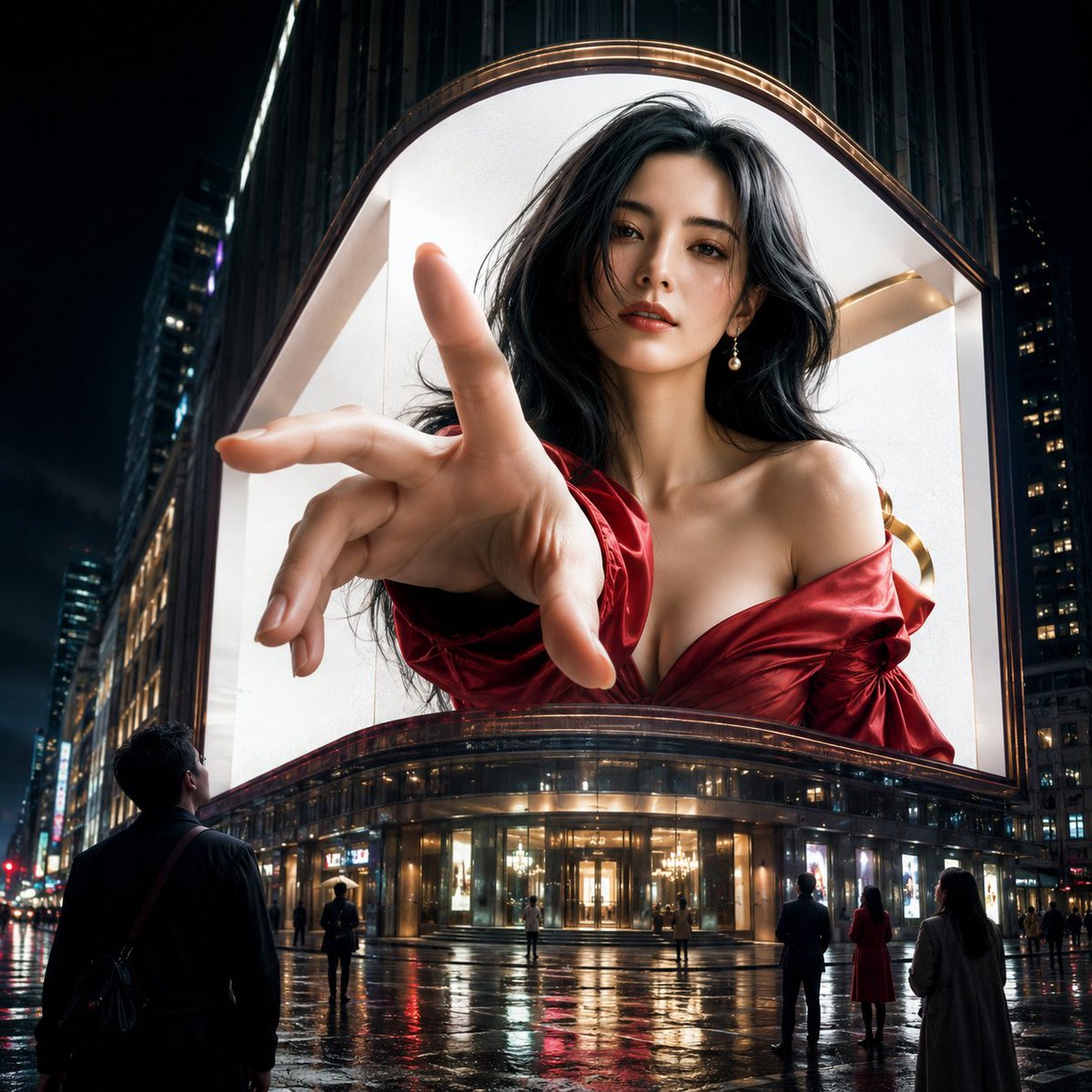 Anamorphic 3D billboard advert