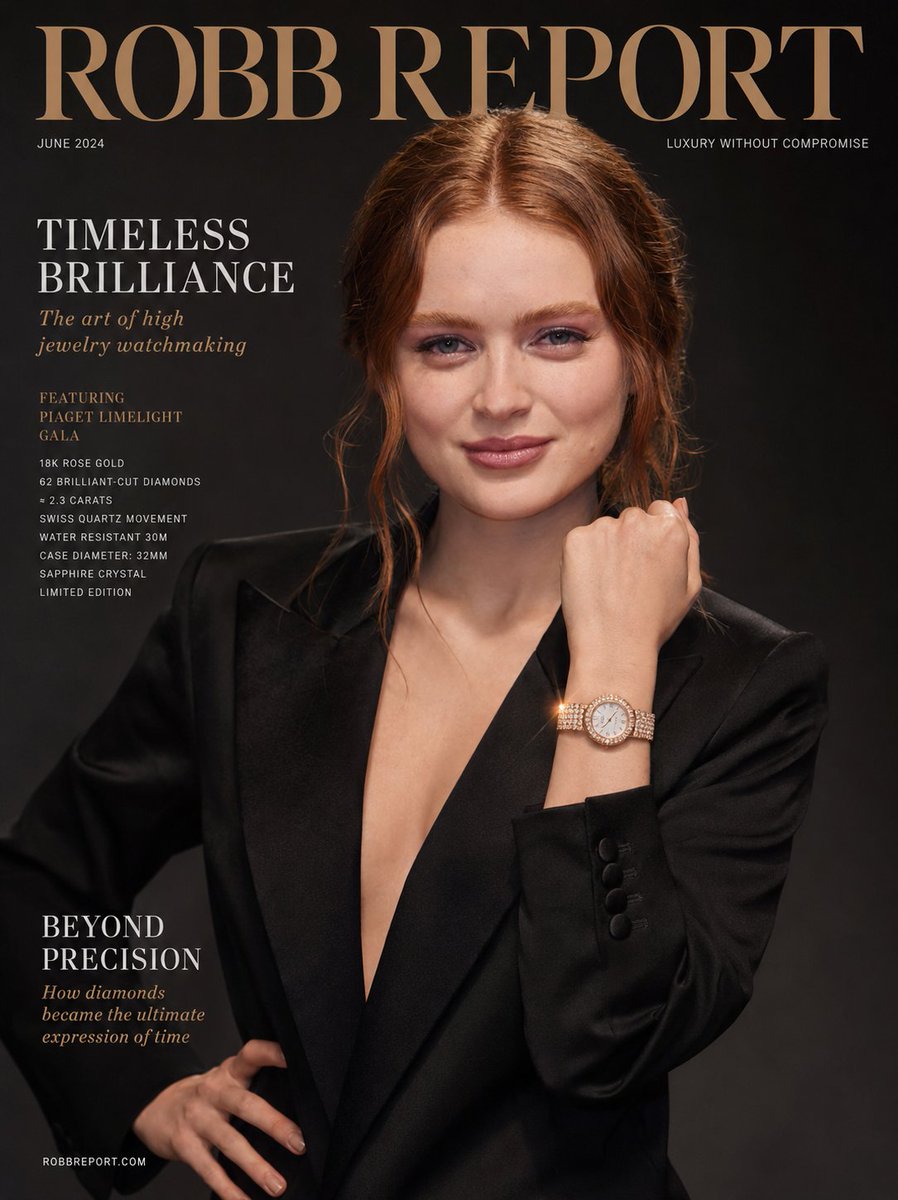 Luxury watch campaign cover