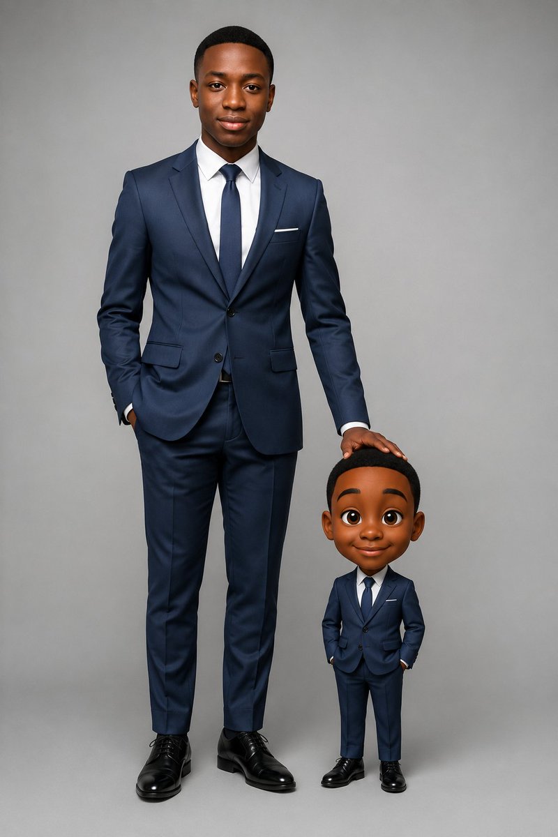 Executive Portrait With Mini Caricature