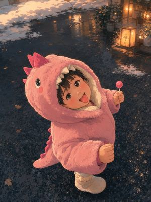 Cinematic Anime Winter Photo Transformation AI image template preview