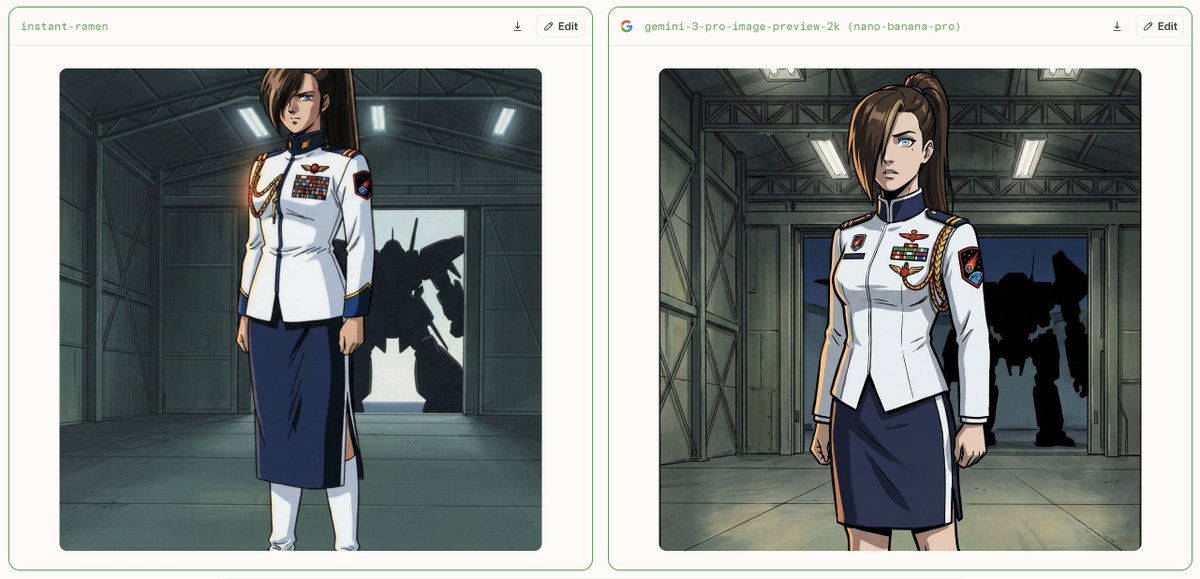 Sample output image for Female Dress White Uniform Detail