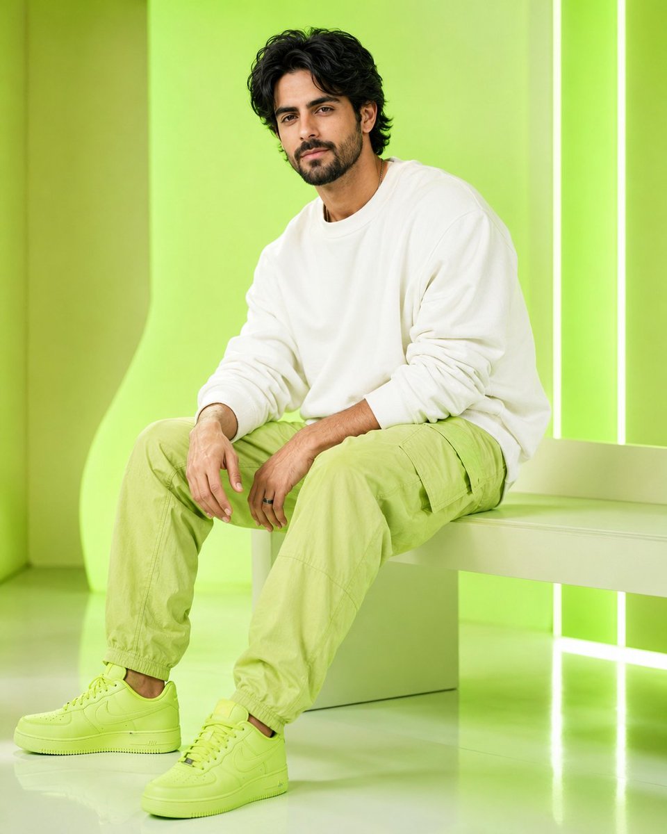 Sample output image for Minimalist Indian Male Streetwear