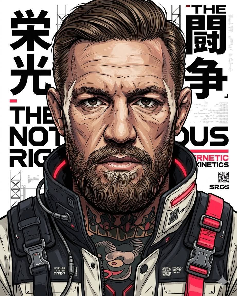 Sample output image for Futuristic Neo-Illustration Poster