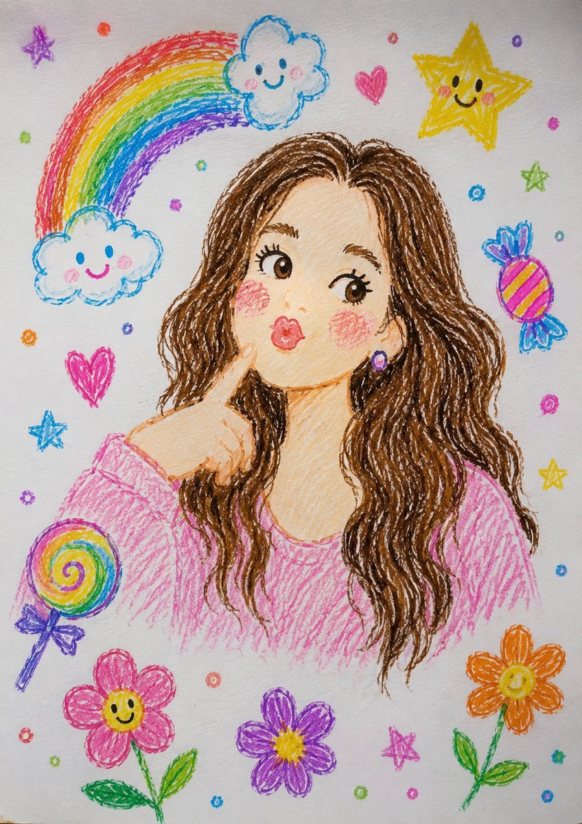 Crayon Drawing to Realistic Photo