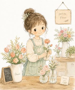 Soft Watercolor Children's Book Illustration AI image template preview