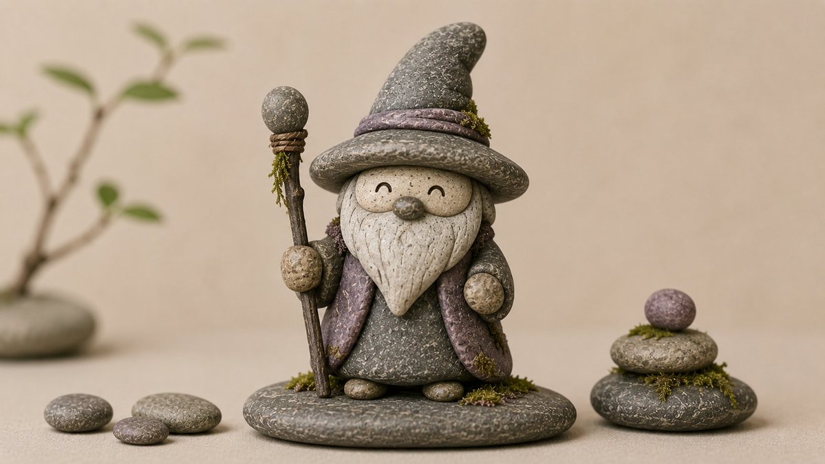 Stylized River Stone Sculptures