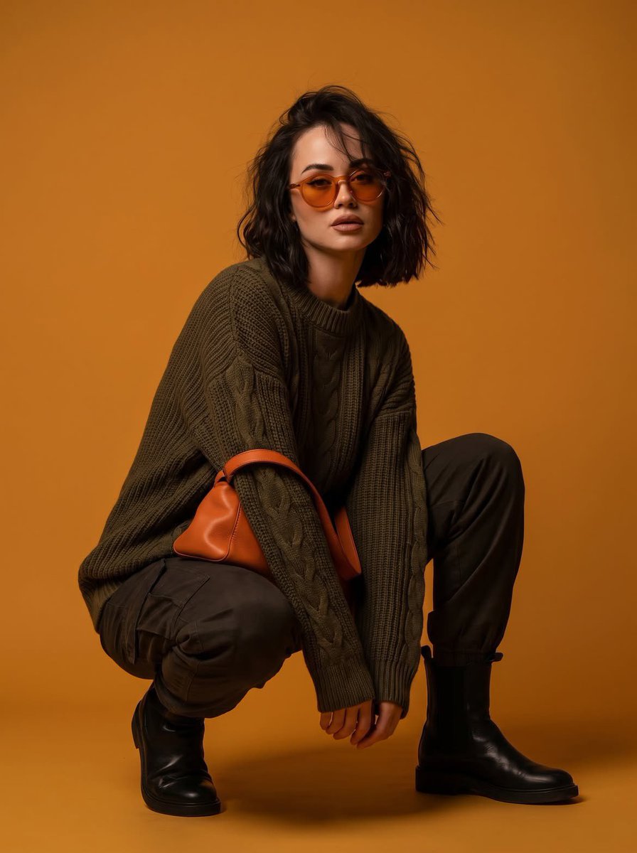 High-Fashion Studio Editorial Portrait