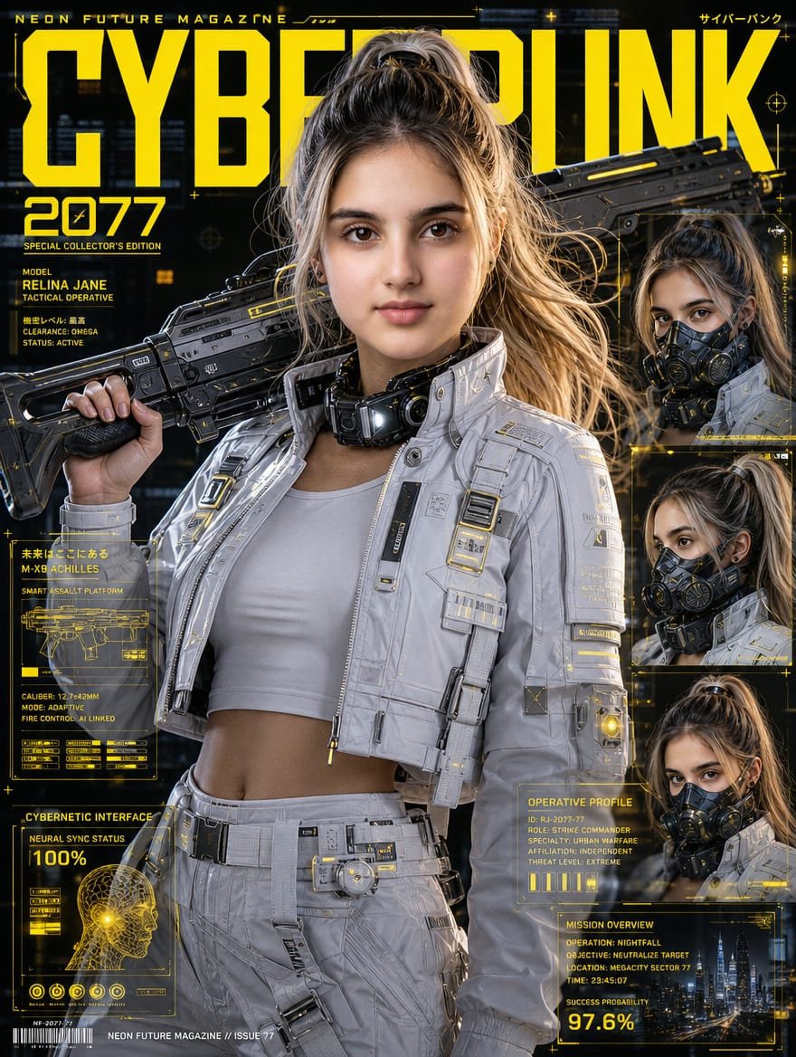 Cyberpunk Operative Magazine Cover