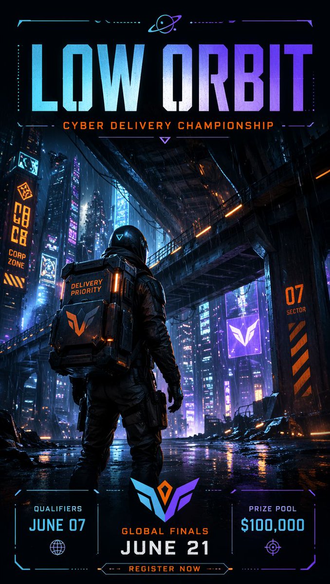 Sci-Fi Floating Metropolis Poster