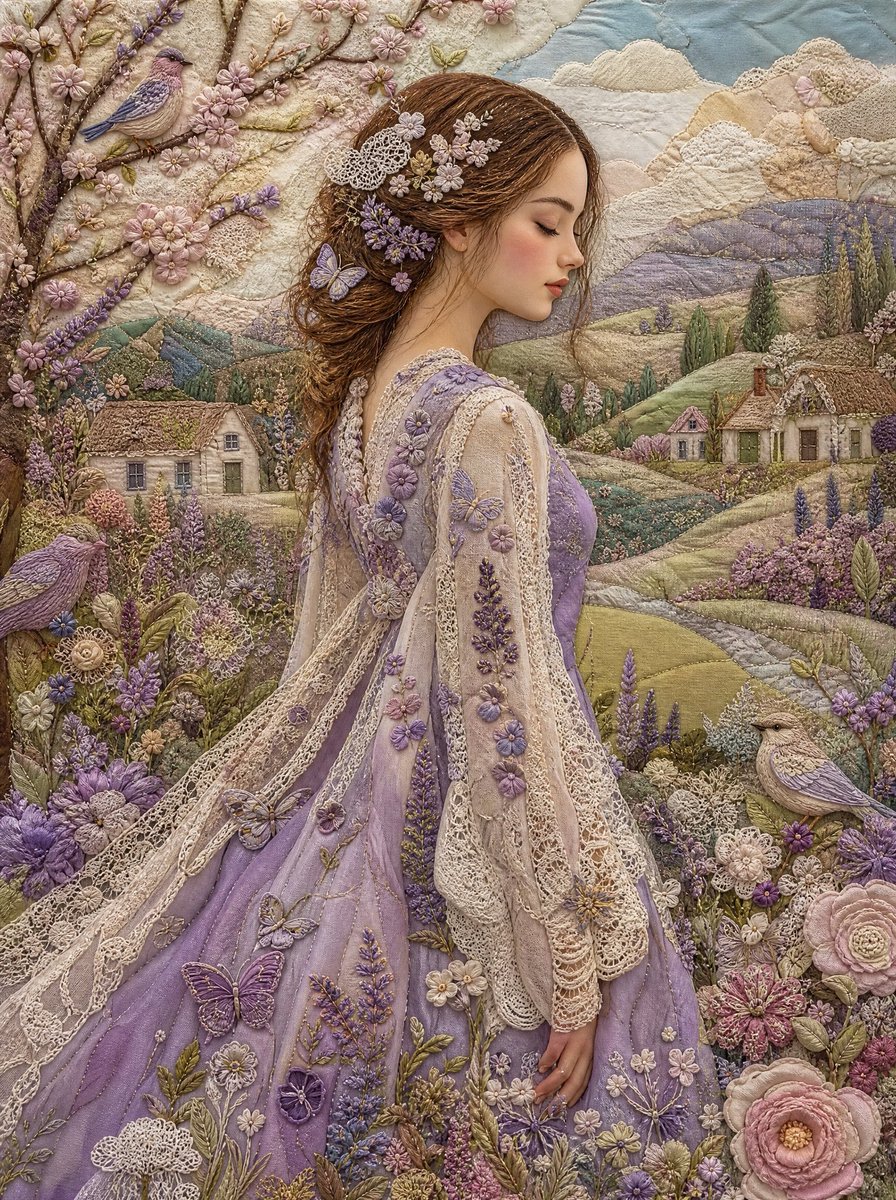 Handcrafted Textile Fantasy Art