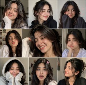Candid Aesthetic Selfie Collage AI image template preview